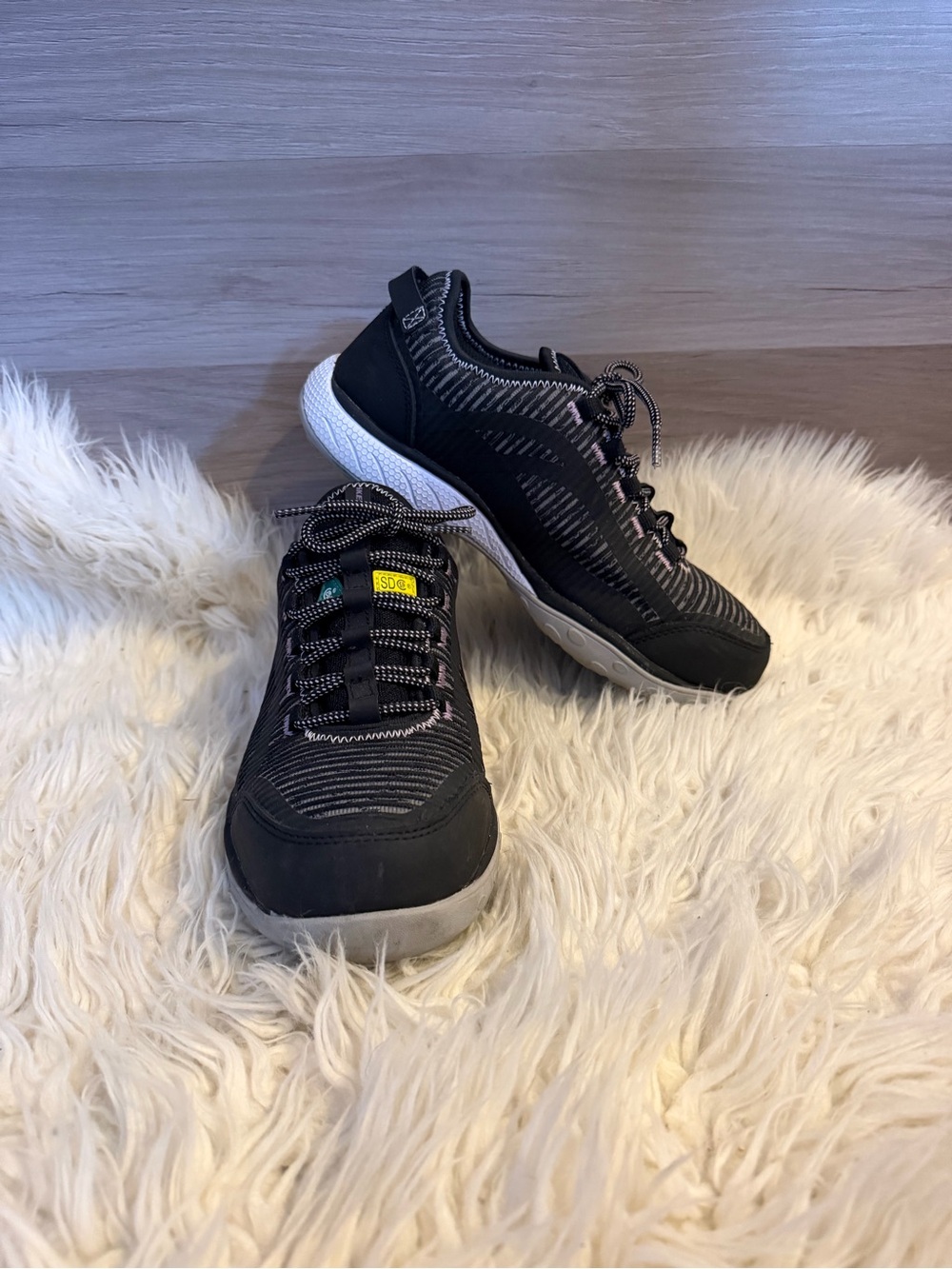 Skechers Work Women's Static Dissipative Lace Up Work Shoe
Black and Purple